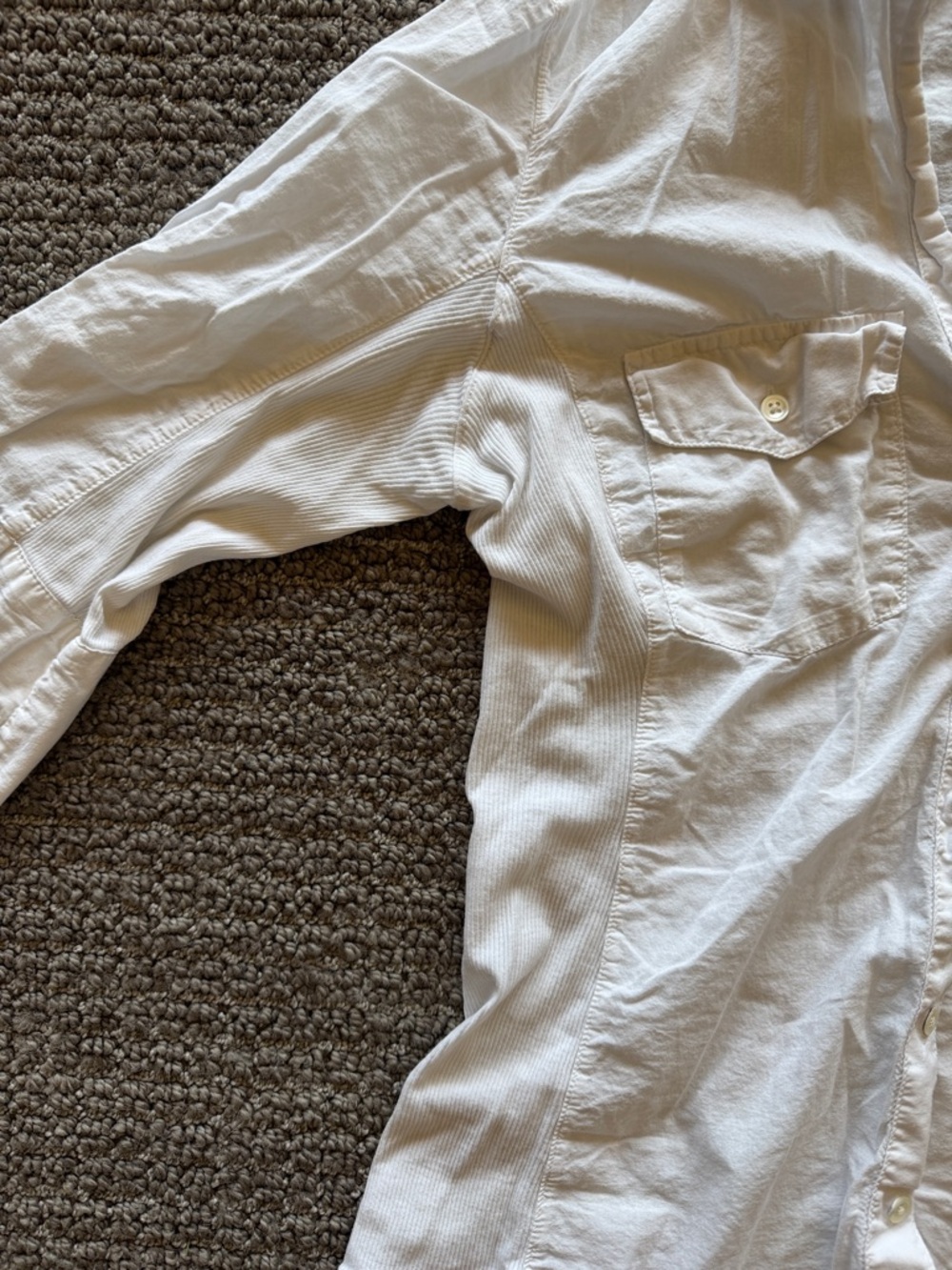 James Perse White Button-front Shirt - Lightweight Cotton - 3 - Picture 3 of 5